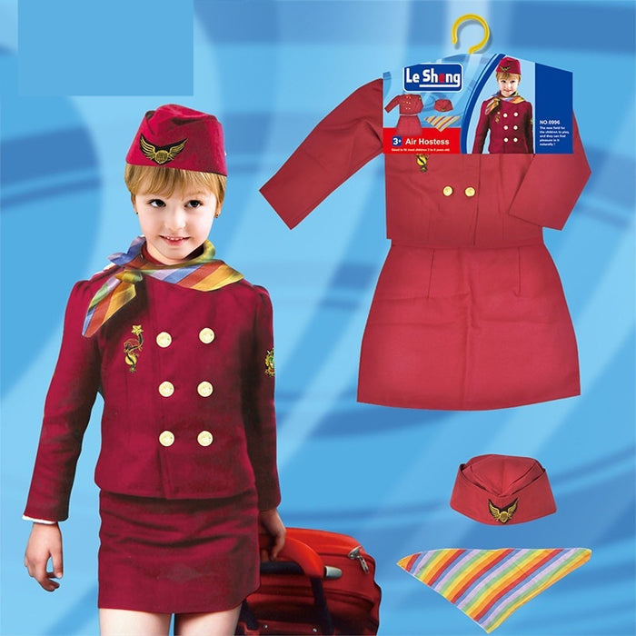 Fantasia Infantil de Comissária de Bordo