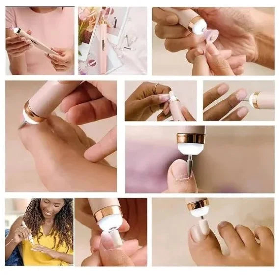 Lixadeira Elétrica Recarregável para Unhas 5 em 1