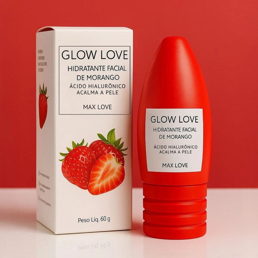Hidratante Facial Glow Love Morango Max Love – 60 g
