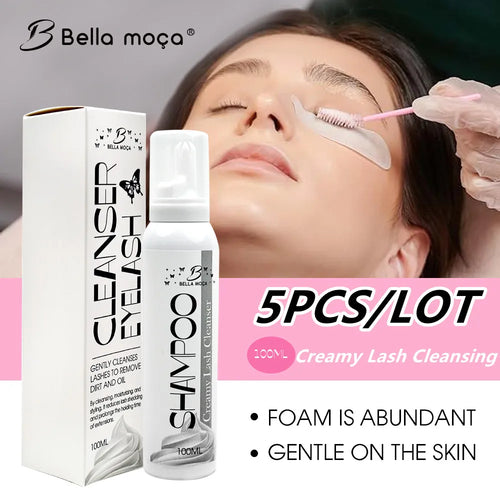 Kit 5 Espumas de Limpeza para Cílios
