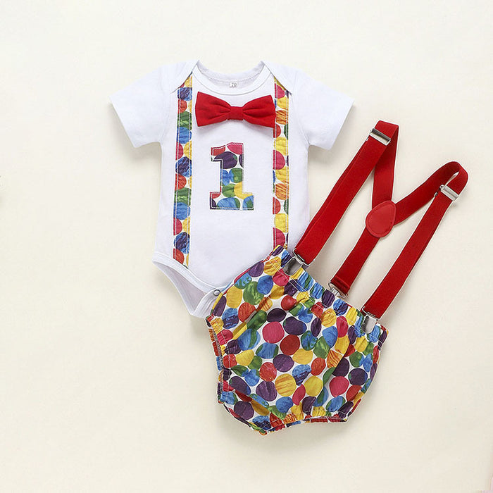 Conjunto Infantil de Verão com Jardineira