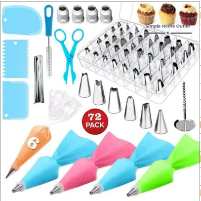 Kit de Confeitaria com 72 Peças