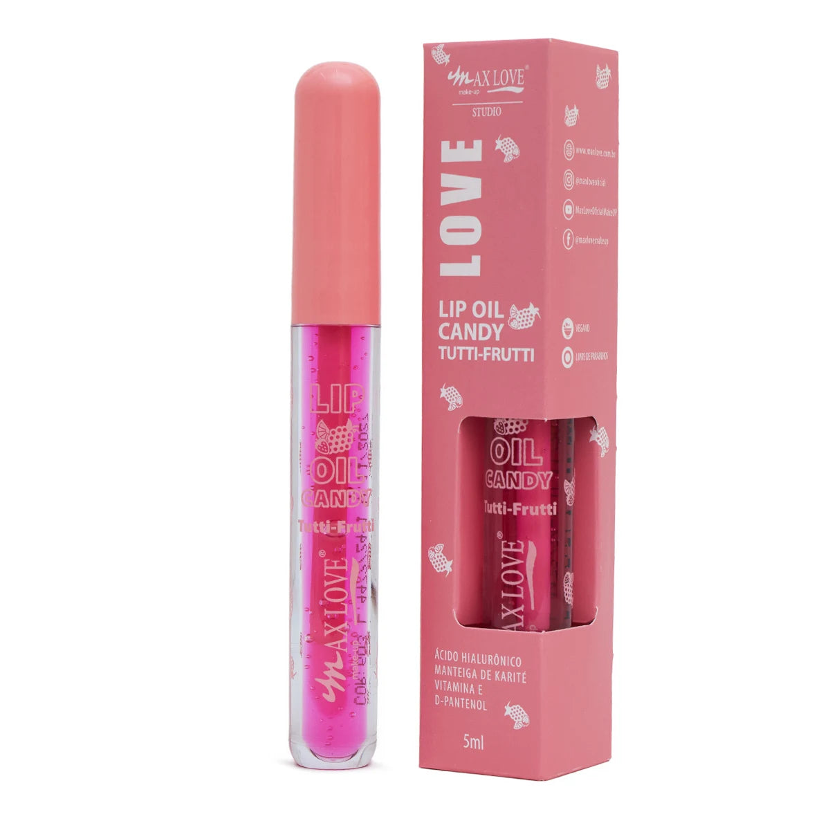 Óleo Labial Candy Fruit Max Love