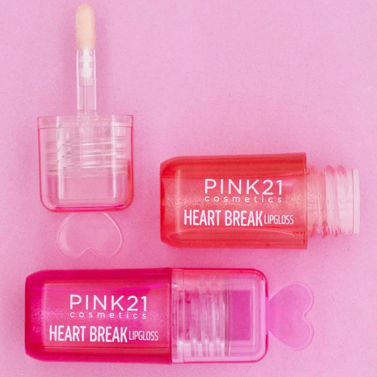 Gloss Glitter Heart Break Pink 21