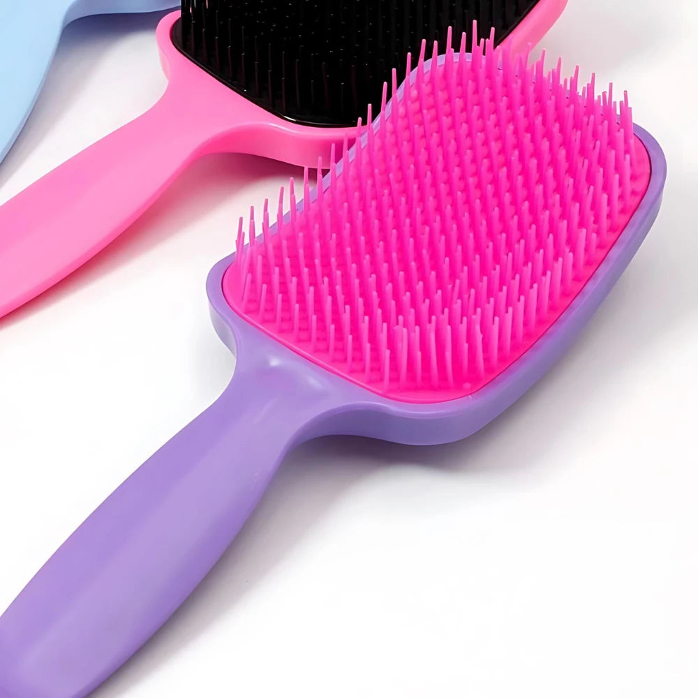 Escova Raquete Flex Para Desembaraçar Cabelos Para Todos Os Tipos De Cabelos