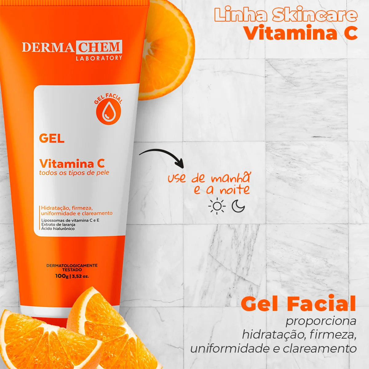 Kit Facial Vitamina C Dermachem 3 Itens
