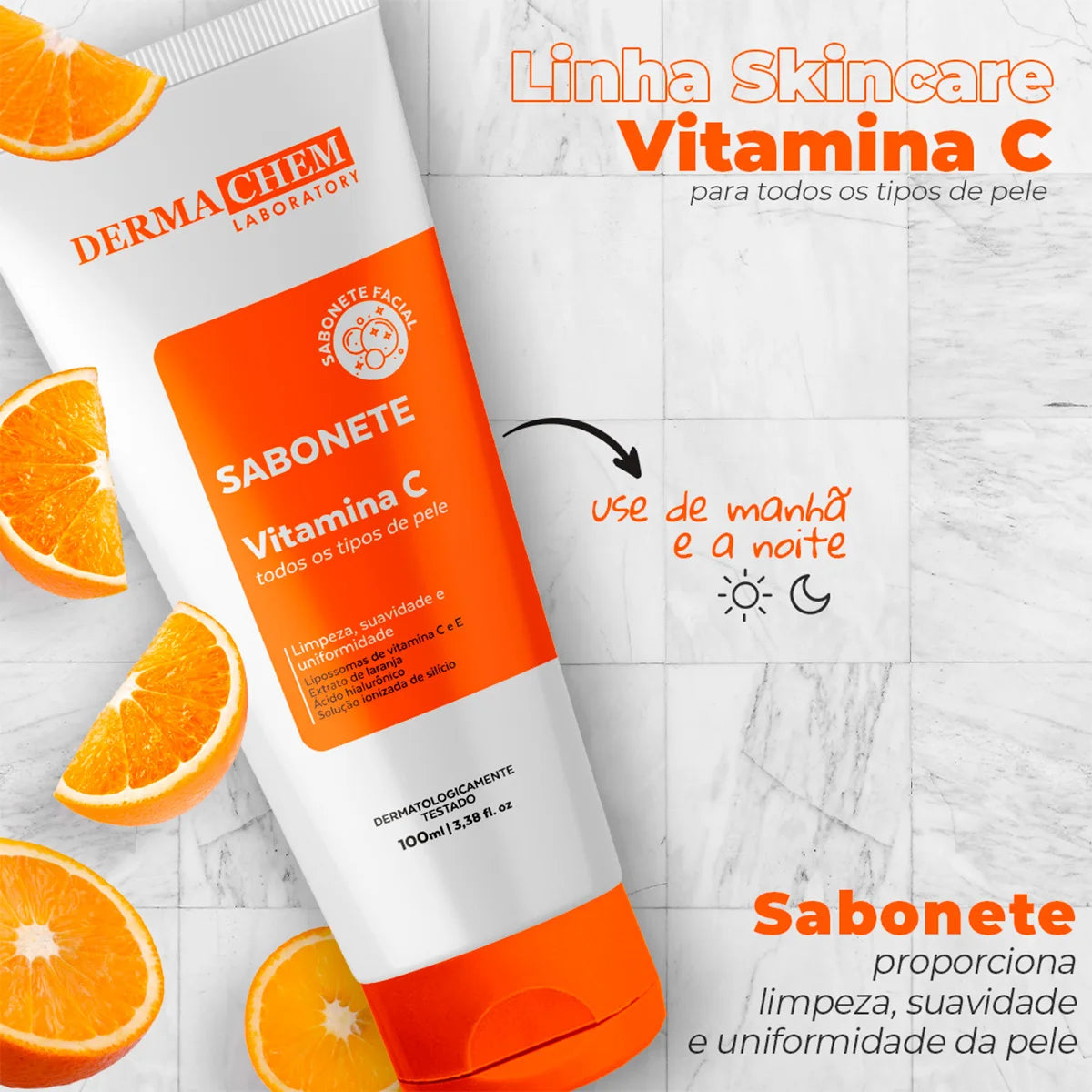 Kit Facial Vitamina C Dermachem 3 Itens