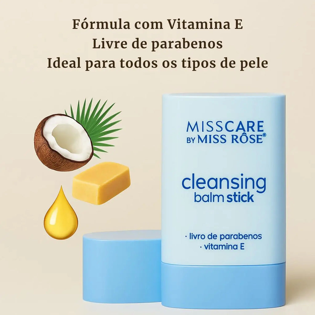 Bastão Demaquilante 3 em 1 Miss Rôse