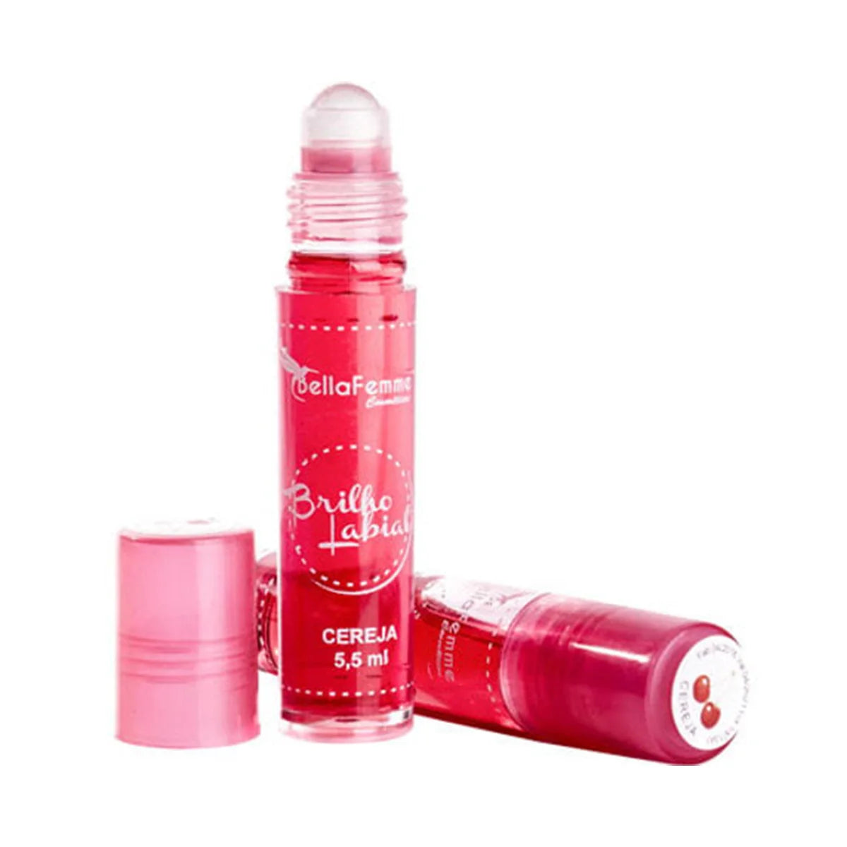 Brilho Labial Roll-On Frutas Bella Femme