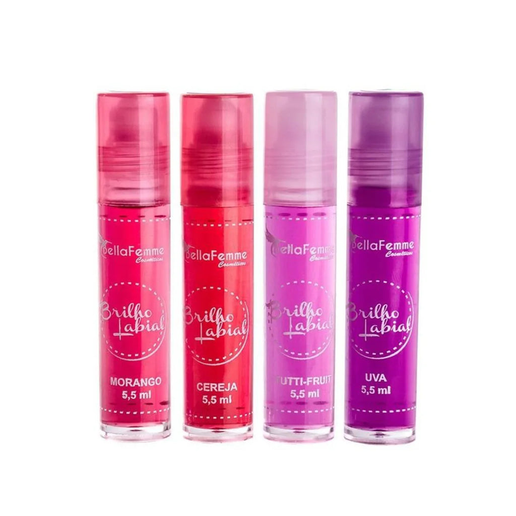 Brilho Labial Roll-On Frutas Bella Femme