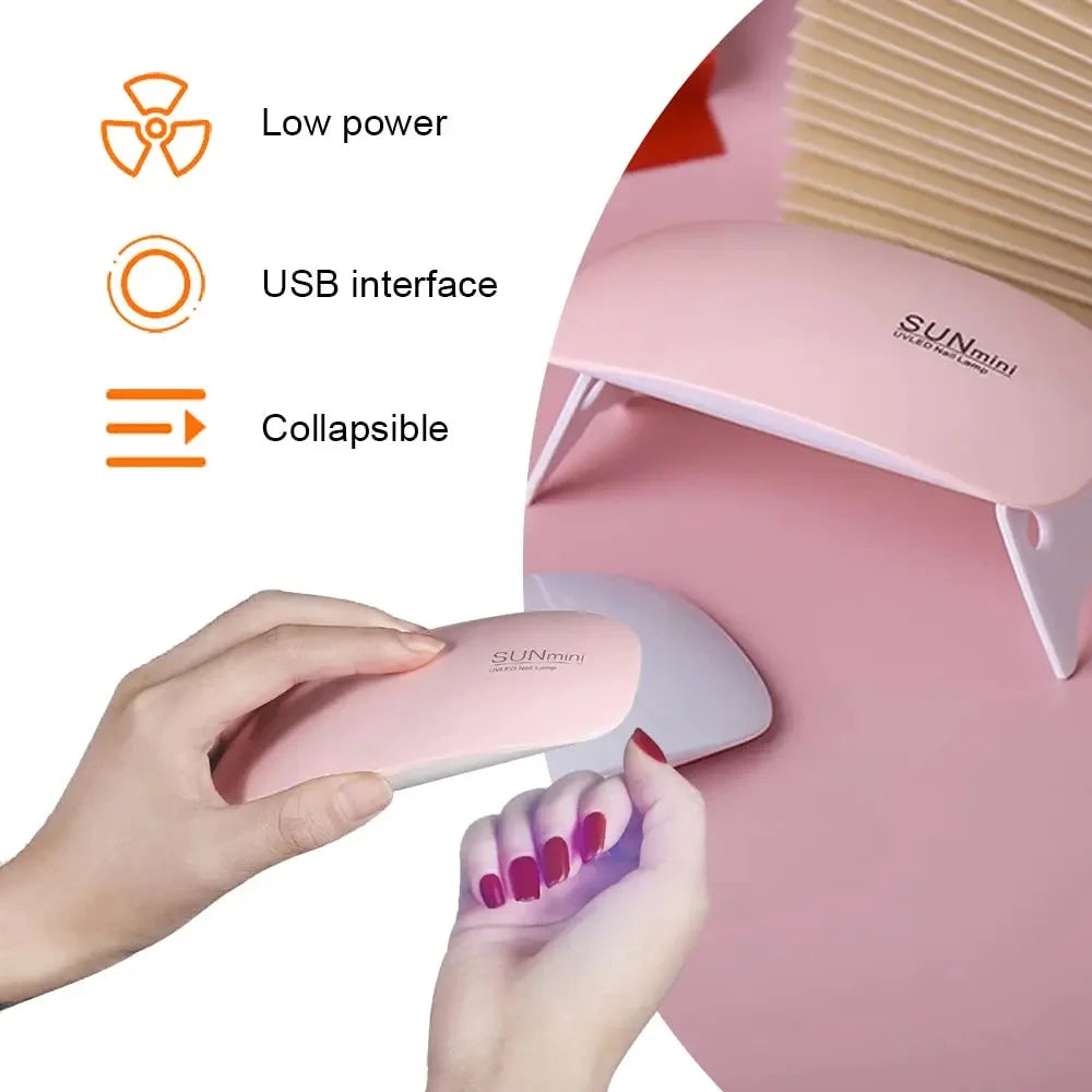 Mini Cabine LED UV para Secagem de Unhas em Gel