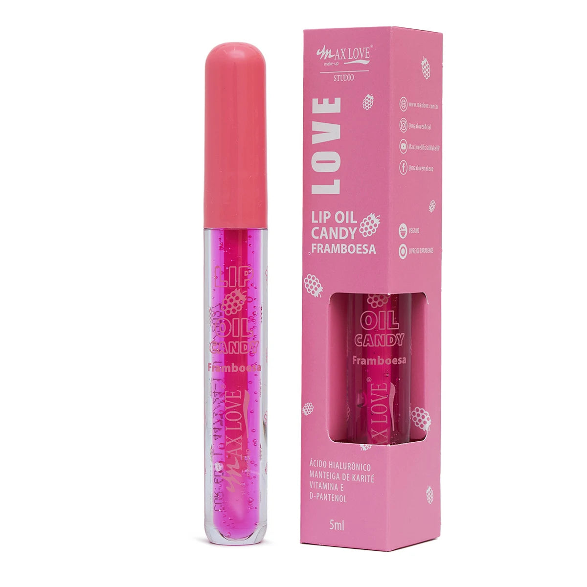Óleo Labial Candy Fruit Max Love