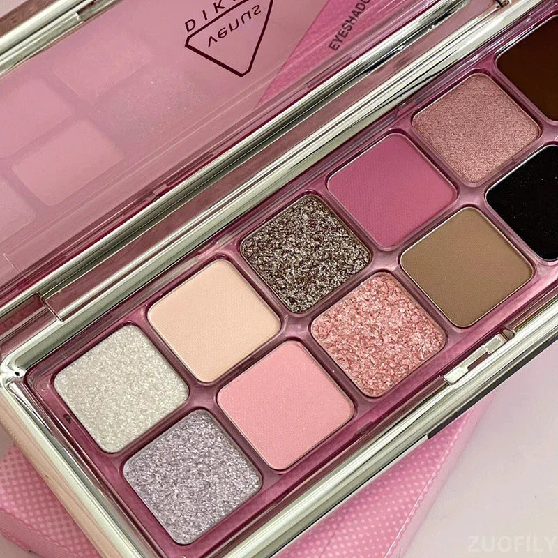 Paleta de 12 Sombras com Glitter
