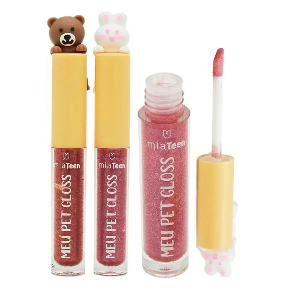 Kit 2 Gloss Labiais Meu Pet Mia Make