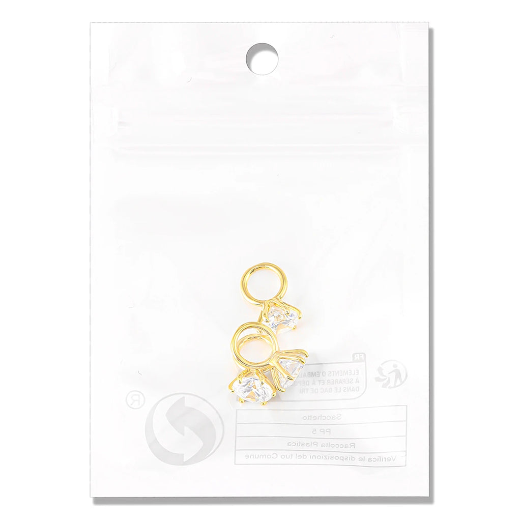 Kit 3 Anéis Decorativos com Zircônia