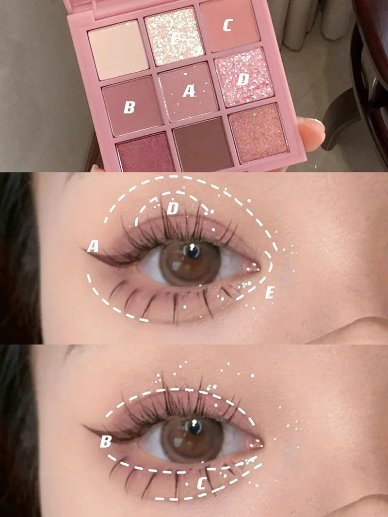 Paleta de Sombras Cintilantes