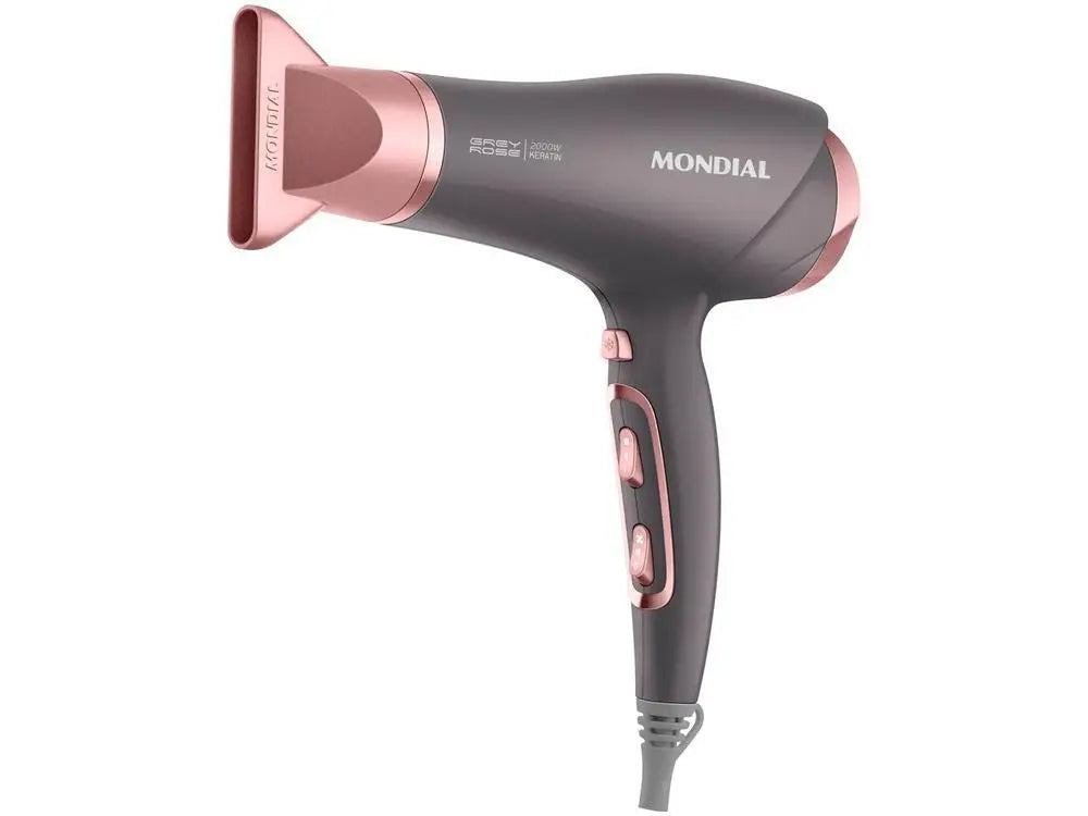Secador Mondial Keratin Grafite e Rosé – 220 V