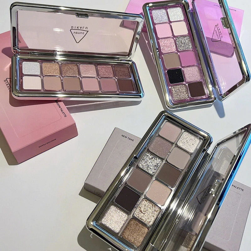 Paleta de 12 Sombras com Glitter