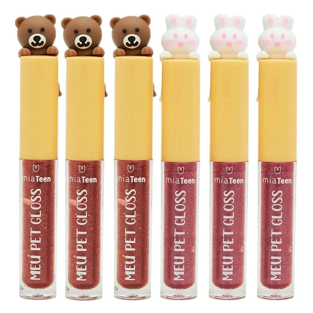 Kit 2 Gloss Labiais Meu Pet Mia Make