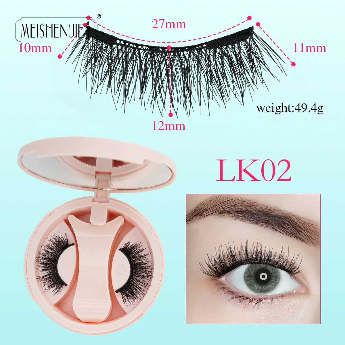 Kit de Cílios Magnéticos Meeshenjie