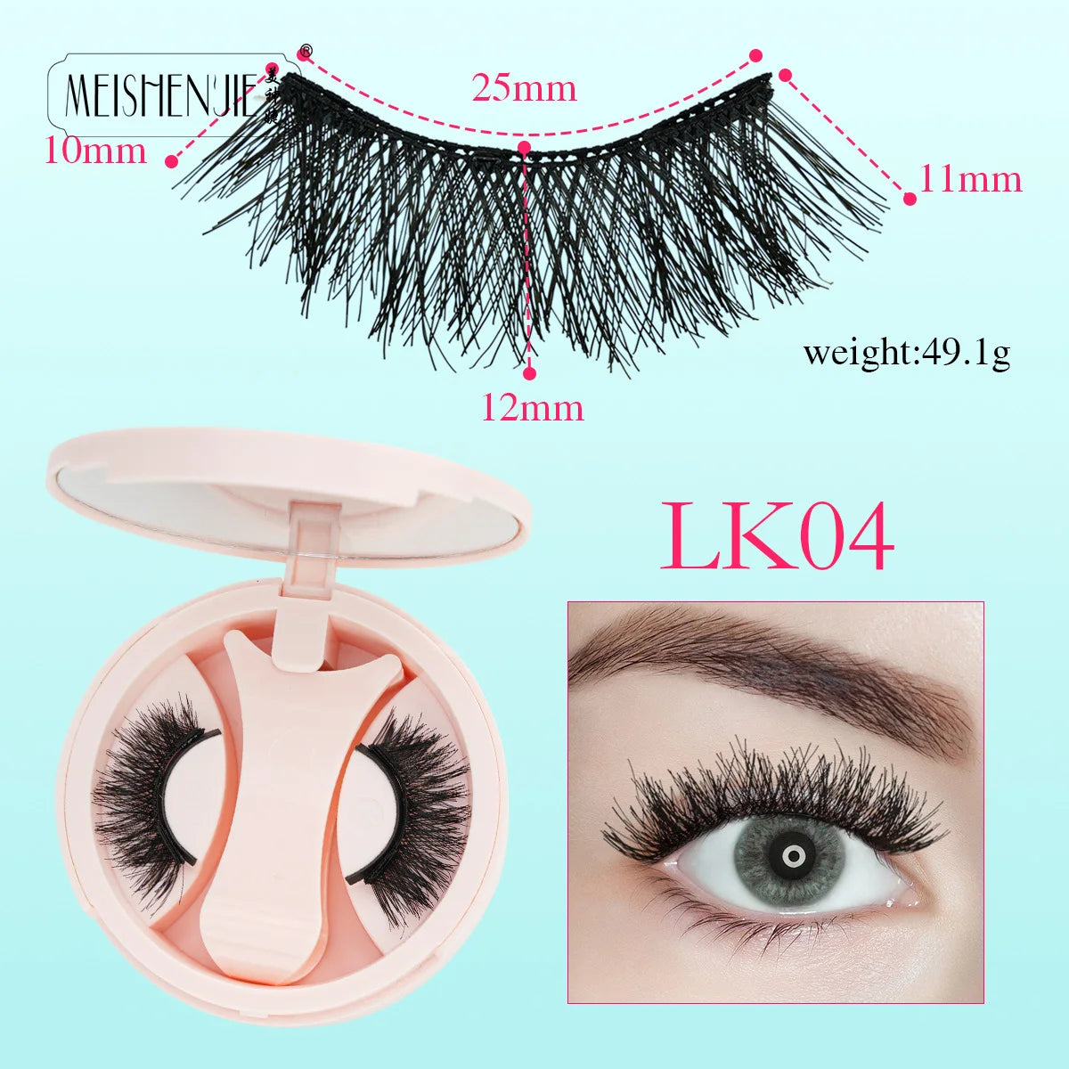 Kit de Cílios Magnéticos Meeshenjie