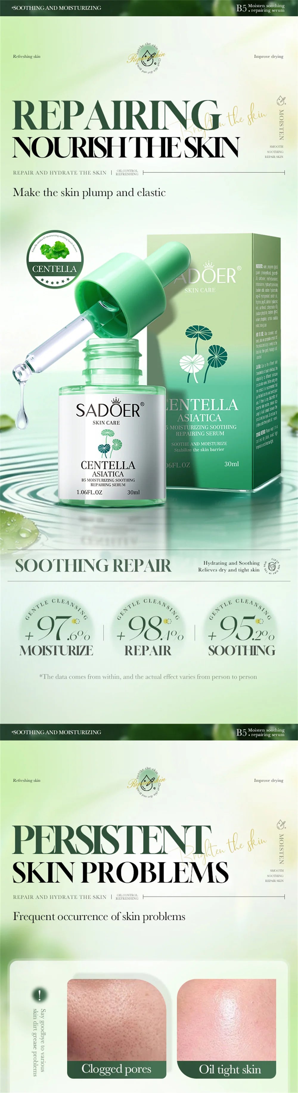 Sérum Facial Calmante e Hidratante