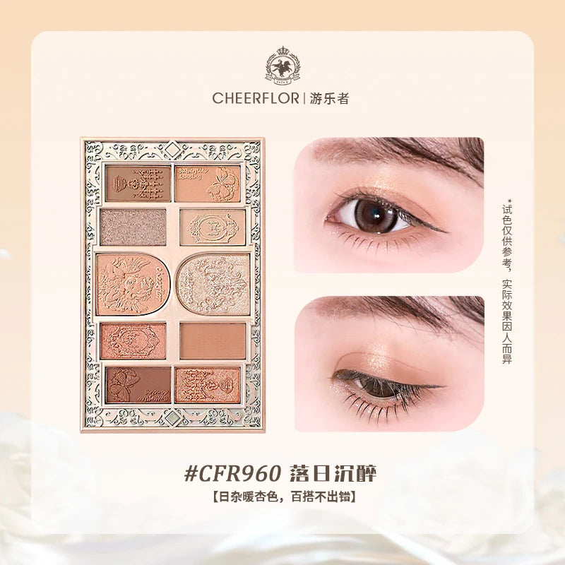 Paleta de 10 Sombras Cheerflor