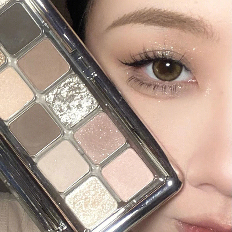 Paleta de 12 Sombras com Glitter