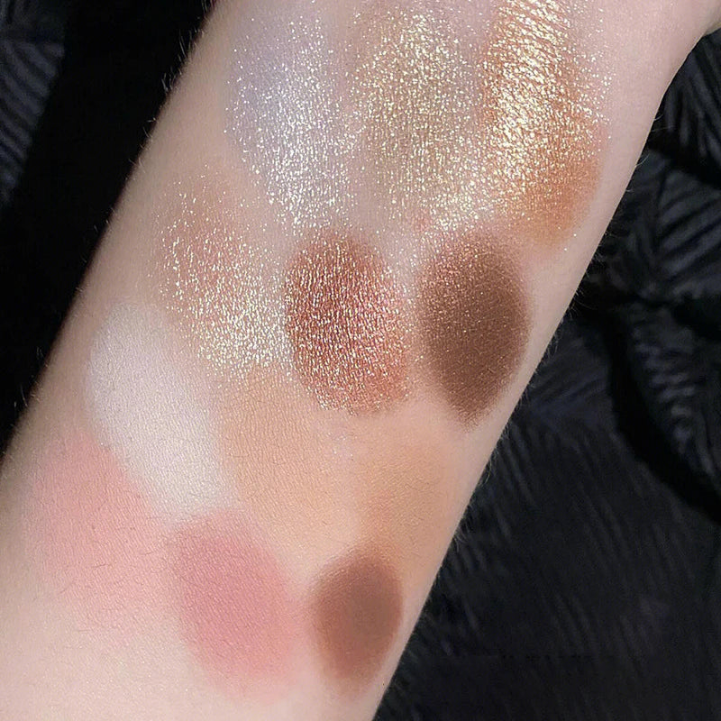 Paleta de 12 Sombras com Glitter