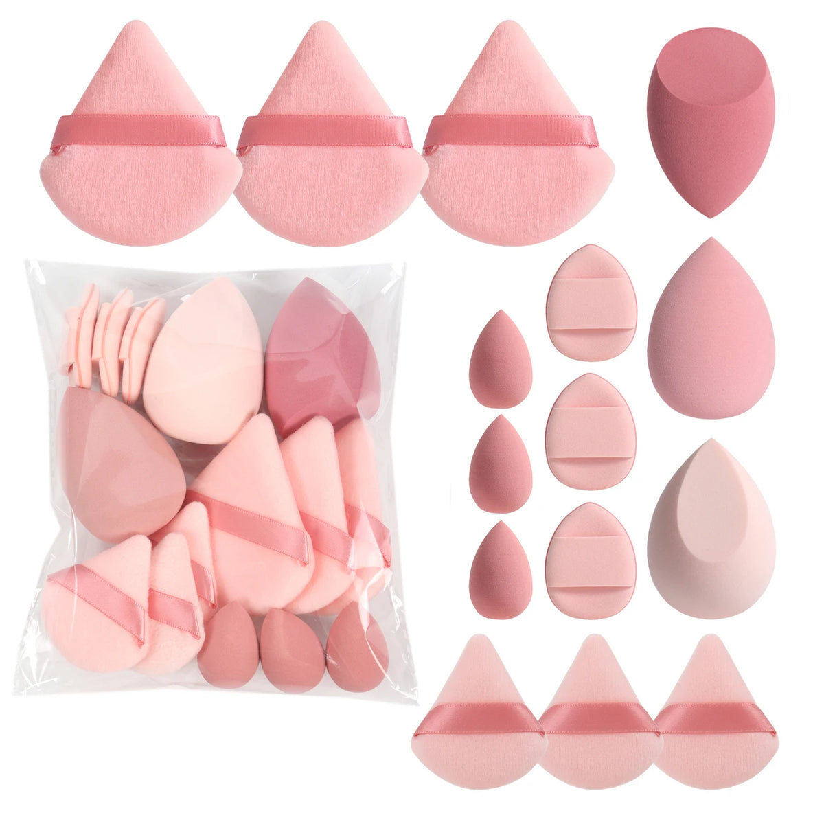 Kit de Mini Esponjas para Maquiagem