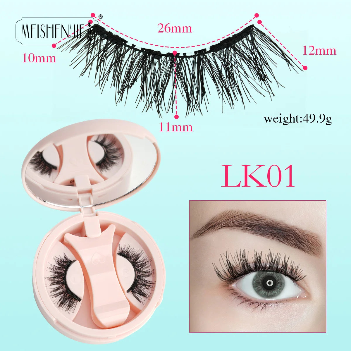 Kit de Cílios Magnéticos Meeshenjie