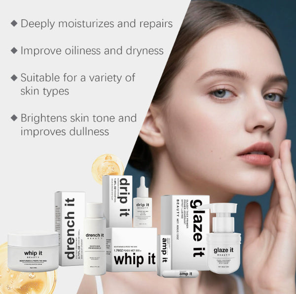 Kit de Cuidados Faciais – 5 Peças